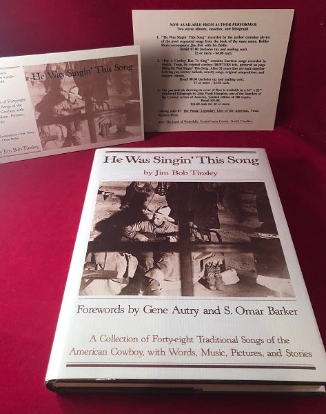 Item #3606 He Was Singin' This Song (SIGNED 1ST PRINTING). Jim Bob TINSLEY, Gene AUTREY.