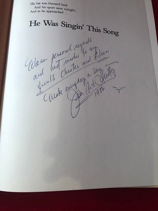 He Was Singin' This Song (SIGNED 1ST PRINTING)