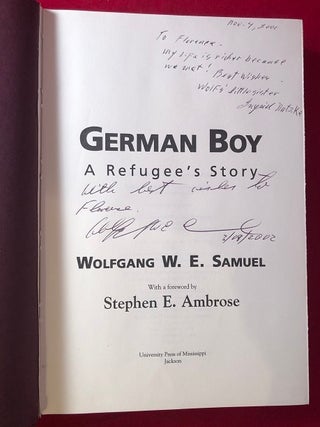 German Boy: A Refugee's Story (SIGNED BY AUTHOR AND HIS SISTER)