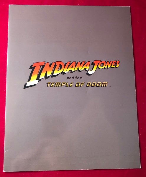 Item #3788 Indiana Jones and the Temple of Doom PRE-RELEASE Theater Screening Program. Steven SPIELBERG.