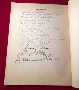The Nashville Tennessean's Seventh Annual 3-Star Forum Banquet Book (SIGNED BY SEVERAL INCLUDING J. PERCY PRIEST AND SILLIMAN EVANS)