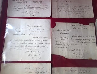 Collection of SIX Manuscript WAR DATE Letters from Gen. John P. Hawkins, Commander of US Colored Troops; From the Collection of Thomas Truxton Moebs, author of "Black soldiers - Black sailors - Black ink : research guide on African-Americans in U.S. military history, 1526-1900"