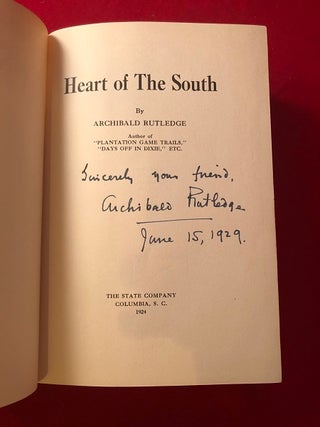 Heart of the South (SIGNED FIRST PRINTING)