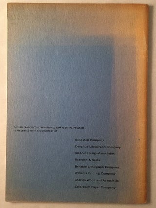 1958 San Francisco International Film Festival (SCARCE Original Program)