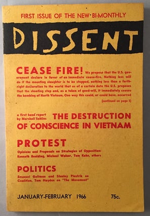 Item #404 Dissent (January - February 1966). Politics Law, Social Sciences, Kenneth BOULDING,...