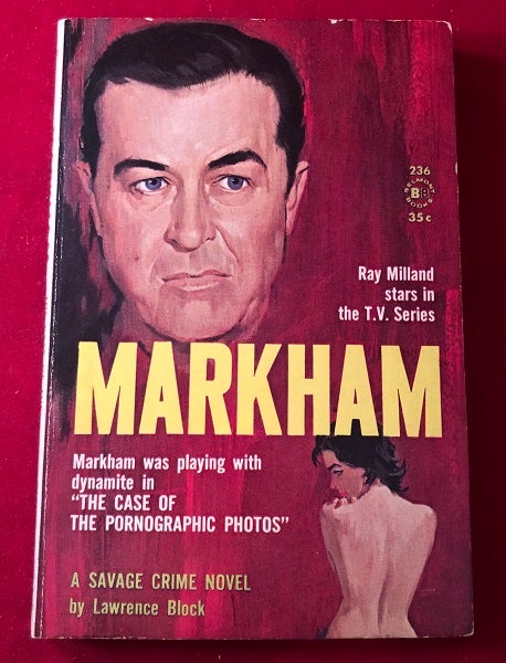 Item #4056 Markham (SIGNED PBO). Lawrence BLOCK.