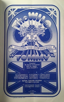 Original Fillmore East Program for October 20-25, 1969 (THE FIRST FULL PERFORMANCE OF 'TOMMY' BY THE WHO IN AMERICA)