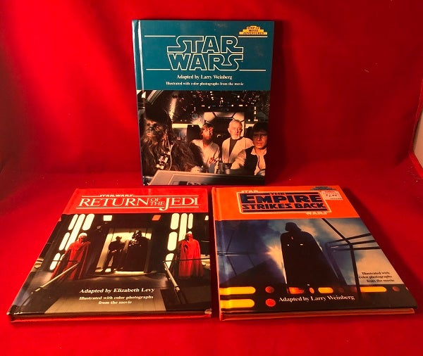 Item #4067 Star Wars Original Trilogy "Step-Up Movie Adventures" Complete First Printing Run. Larry WEINBERG, Elizabeth LEVY, George LUCAS, Lawrence KASDAN.