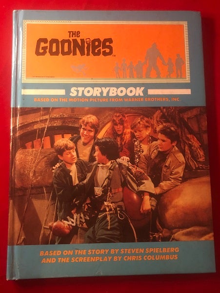 Item #4083 The Goonies Storybook (High Gloss First Trade Edition). The Goonies, Steven SPIELBERG, Chris COLUMBUS.