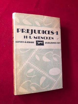 Item #4184 Prejudices - 1 (w/ SCARCE DJ). H. L. MENCKEN