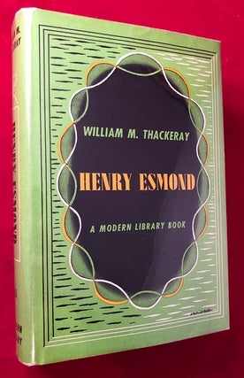 Item #4293 Henry Esmond. William M. THACKERAY