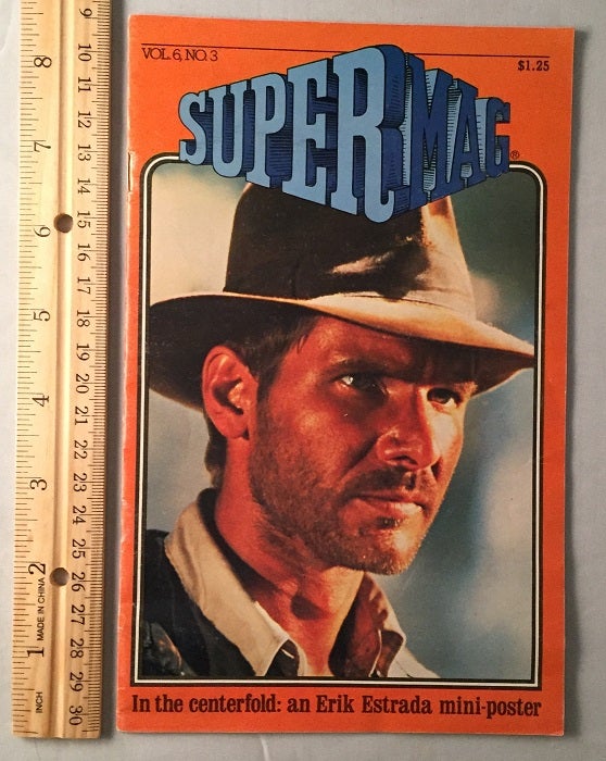 Item #436 SuperMag Vol. 6, No. 2 (HARRISON FORD COVER WITH FULL COVERAGE OF INDIANA JONES AND THE RAIDERS OF THE LOST ARK). Harrison FORD, George LUCAS.