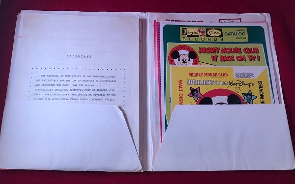 SCARCE Original 1975 Mickey Mouse Club Press Kit by WALT DISNEY PRODUCTIONS  on Back in Time Rare Books