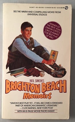 Item #457 Brighton Beach Memoirs (OFFICIAL MOVIE TIE-IN EDITION). Neil SIMON