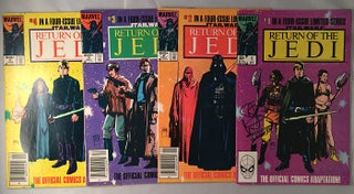 Item #465 Return of the Jedi FOUR Issue Comic Run SIGNED BY WARWICK DAVIS. Warwick DAVIS, George...