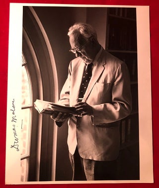 Item #4698 B/W 8X10 Photograph Signed by Dumas Malone (Pulitzer Prize Winner). Dumas MALONE