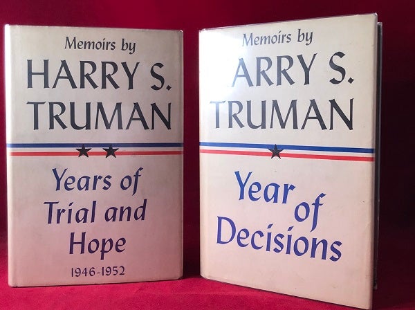 Item #4783 Memoirs by Harry S. Truman (2 VOLUME SET / SIGNED). Harry TRUMAN.