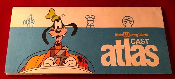 Item #4802 Circa 1991 Walt Disney World CAST ATLAS (w/ UNDERGROUND TUNNEL). DISNEY WORLD.
