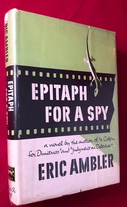 Item #4824 Epitaph for a Spy. Eric AMBLER