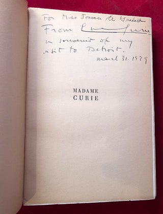 Madame Curie (SIGNED 1ST)