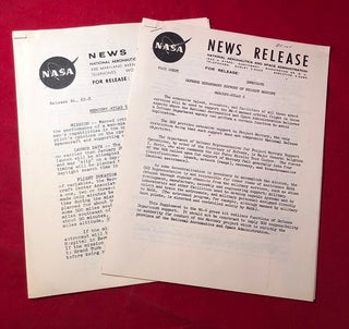 Item #4953 Lot of 3 Original 1962 "Mercury - Atlas 6" NASA Press News Releases (From Collection...