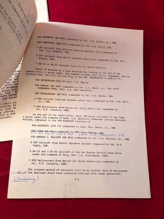 Lot of 3 Original 1962 "Mercury - Atlas 6" NASA Press News Releases (From Collection of Ken Grine, Chief of Public Relations)
