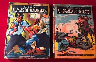 Item #4956 Lot X 2 Zane Grey Portugese 1st Edition Novels (Under the Tonto Rim & The Heritage of...