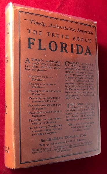 Item #4978 The Truth About Florida (1ST THUS w/ DJ). Charles Donald FOX.