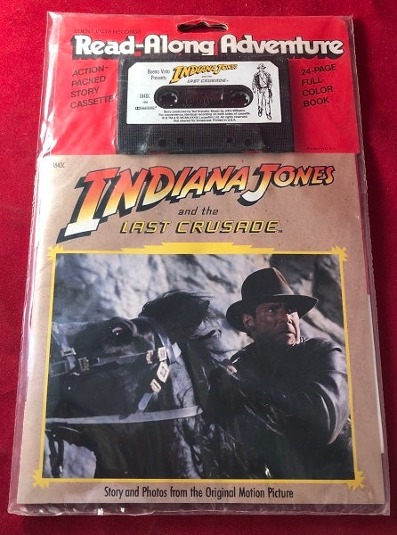 Item #5110 Indiana Jones and the Last Crusade Read-Along Adventure (SEALED BOOK AND CASSETTE). Randy THORNTON.
