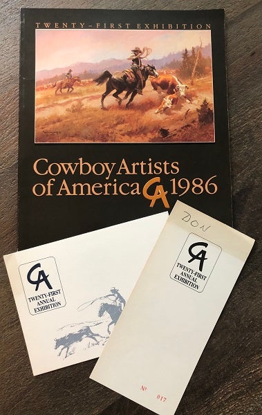 Item #5162 Cowboy Artists of American 1986 Twenty-First Exhibiton Catalog (SIGNED X 27 ARTISTS). Gary CARTER.