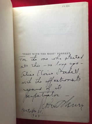 "First with the Most" - FORREST (SIGNED ASSOCIATION COPY)