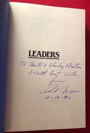 Leaders: Profiles and Reminiscences of Men Who Have Shaped the Modern World (SIGNED TO ILLINOIS GOVERNOR BILL STRATTON)