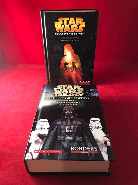 Item #5323 Star Wars Complete 6 Book Junior Novelizaton SET; Includes: A New Hope, The Empire Strikes Back, Return of the Jedi, The Phantom Menace, Attack of the Clones & Revenge of the Sith. Patricia WREDE, Ryder WYNDHAM.