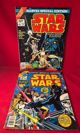 Item #5458 Original 1977 Marvel TWO VOLUME Oversized Comic Adaptation of STAR WARS. George LUCAS,...