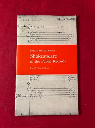 Item #5465 Shakespeare in the Public Records. William SHAKESPEARE, N. E. EVANS