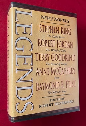 Item #5585 LEGENDS: New Short Novels (SIGNED BY CARD). Robert JORDAN, Stephen KING, Orson Scott CARD