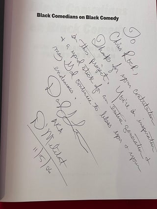 Black Comedians on Black Comedy (FROM THE PERSONAL COLLECTION OF CHRIS ROCK)