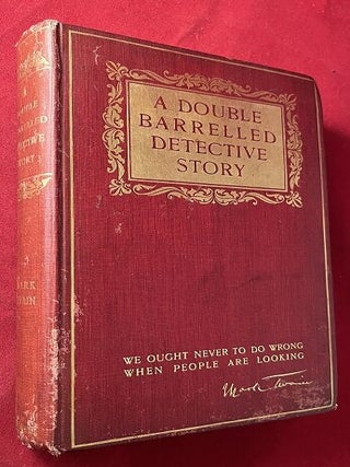 Item #5900 A Double Barrelled Detective Story. Mark TWAIN