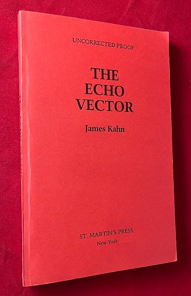 Item #6044 The Echo Vector (SIGNED ARC ). James KAHN.