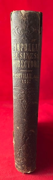 Item #6058 Nashville Business Directory for the City of Nashville and Suburbs (SCARCE SLAVE TRADER AD). John P. CAMPBELL.