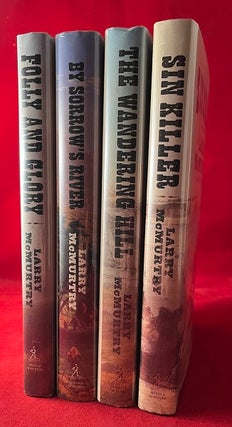 The Berrybender Narratives SIGNED Four Volume Set (SIN KILLER, THE WANDERING HILL, BY SORROW'S RIVER & FOLLY AND GLORY)
