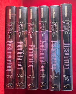 Item #6254 Forgotten Realms Complete FIRST PRINTING "War of the Spider Queen" 6 Volume SET. R. A....