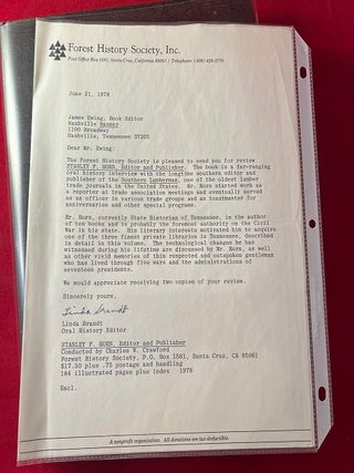 Stanley F. Horn: Editor and Publisher (An Interview with Stanley F. Horn Conducted by Charles W. Crawford) SIGNED