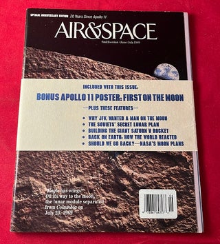 July 1989 Issue of Air & Space Magazine / Apollo 20th Anniversary Issue (with wraparound band. George C. LARSON, PAGE.