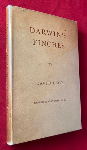 Item #6337 Darwin's Finches (Edward Deevey Copy). David LACK.