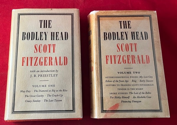 Item #6494 The Bodley Head Scott Fitzgerald (Great Gatsby) 2 VOLUME SET. F. Scott FITZGERALD.
