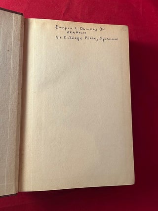 American Press Opinion: Washington to Coolidge (ORIGINALLY OWNED AND SIGNED BY DRAPER DANIELS)