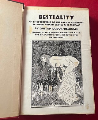 Bestiality: An Historical, Medical and Legal Literary Study