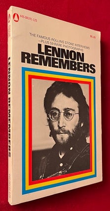 Item #6639 Lennon Remembers: The Rolling Stone Interviews. Jann WENNER