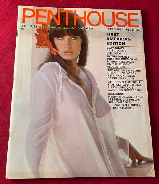 Item #6665 PENTHOUSE Magazine Issue #1 (First American Issue). Bob GUCCIONE, Clay SHAW, et all.